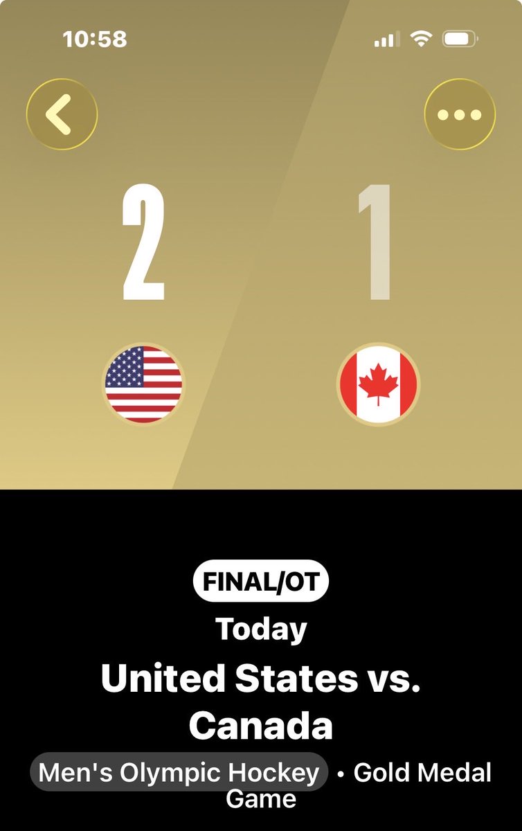 USA Men’s Hockey team wins Gold!