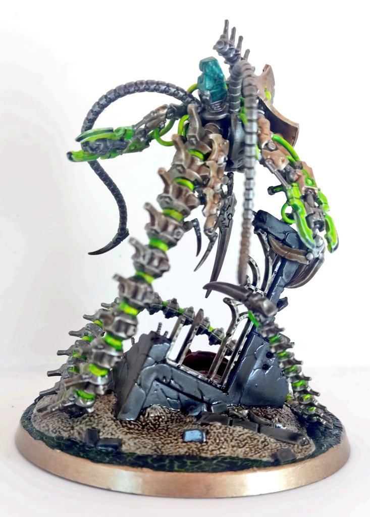 いつものべデコと縁塗りして完成ー ＃warhammercommunity #ネクロン 