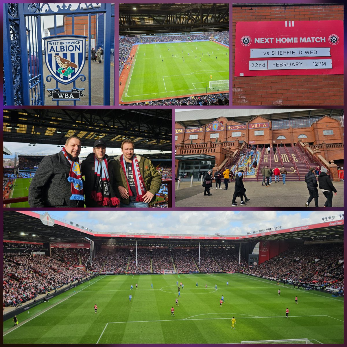 Genoten van een mooi voetbalweekend in Birmingham en Sheffield 🏴󠁧󠁢󠁥󠁮󠁧󠁿⚽️. Gisteren begonnen bij West Bromwich Albion, daarna op Villa Park Aston Villa - Leeds United (1-1) en vandaag de Steel City derby: Sheffield United - Sheffield Wednesday (2-1). Prachtige stadions en sfeer!