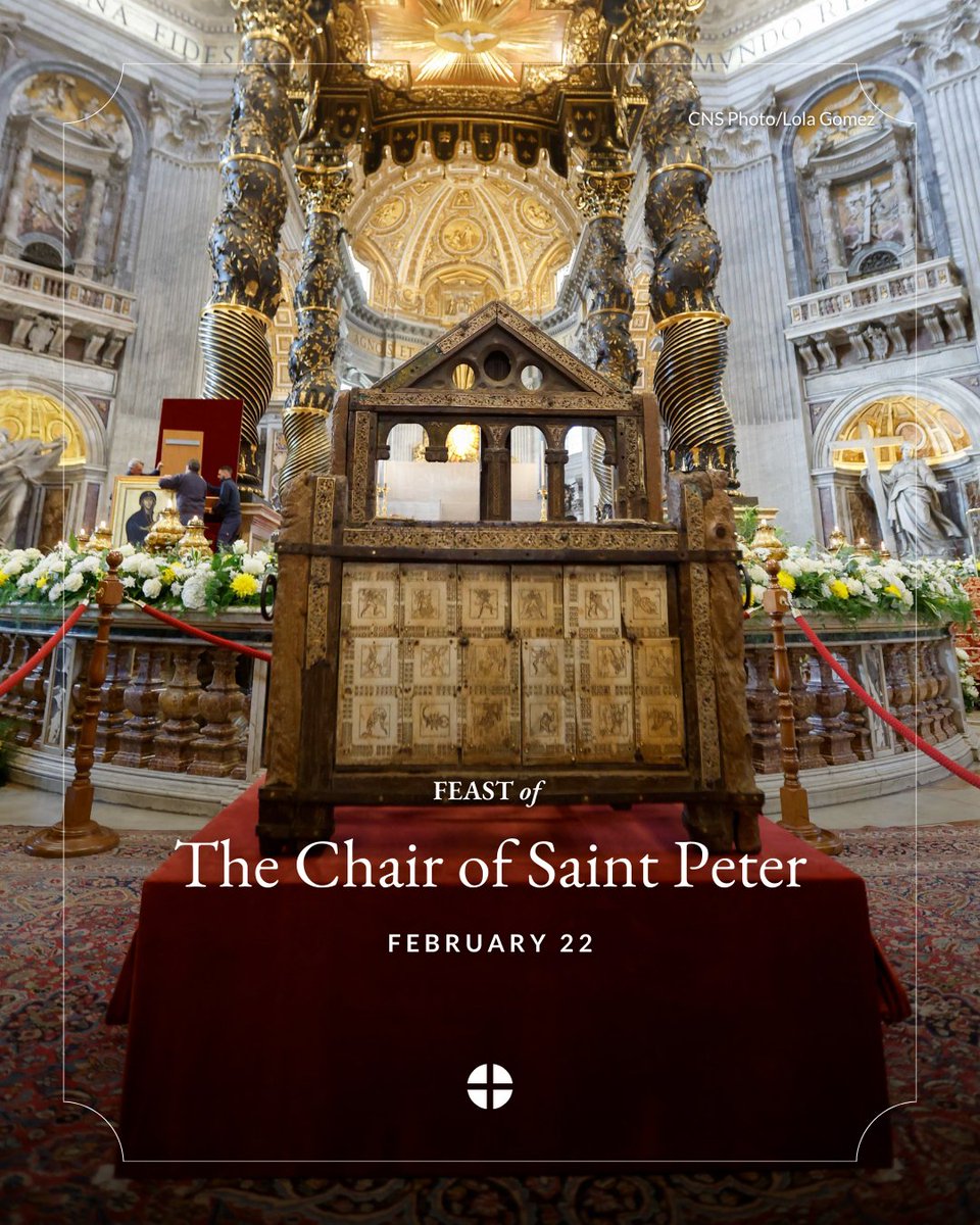 Today the Church celebrates the Feast of the Chair of Saint Peter, Apostle.
Today’s feast places the Chair or “Cathedra” of Saint Peter at the center of our attention – or rather the specific mission Jesus entrusted to Peter.
Saint Peter, pray for us!