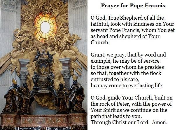 Today, the Church honors and #prays for #PopeLeo and the line of the #Papacy, those who continue to serve from the “Chair of Peter”.