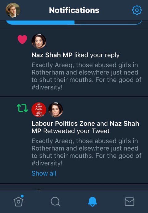 Steve_L68's tweet image. This Naz Shah…? It explains the lack of progress on the child rape enquiry.