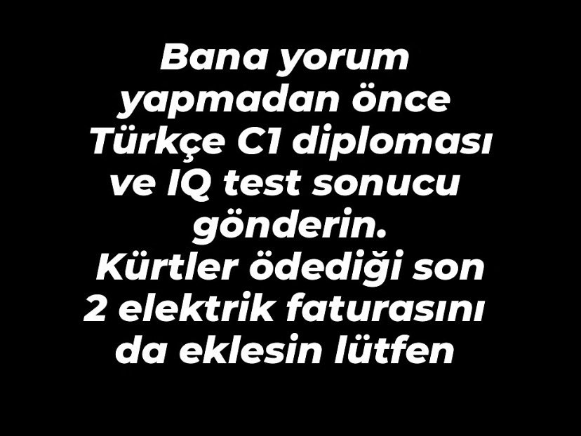 kürtler için geçerli.