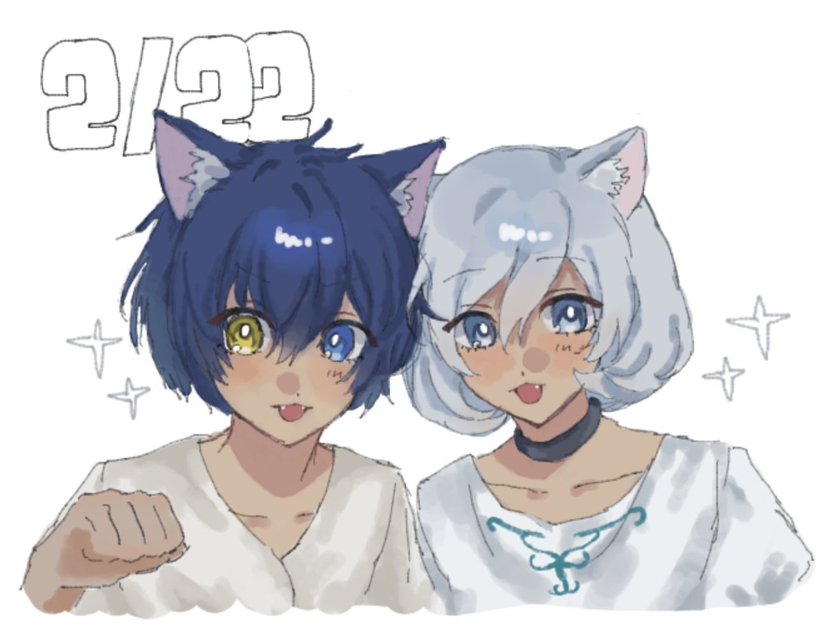 NOXさんの猫の日絵チャお邪魔してました🎶