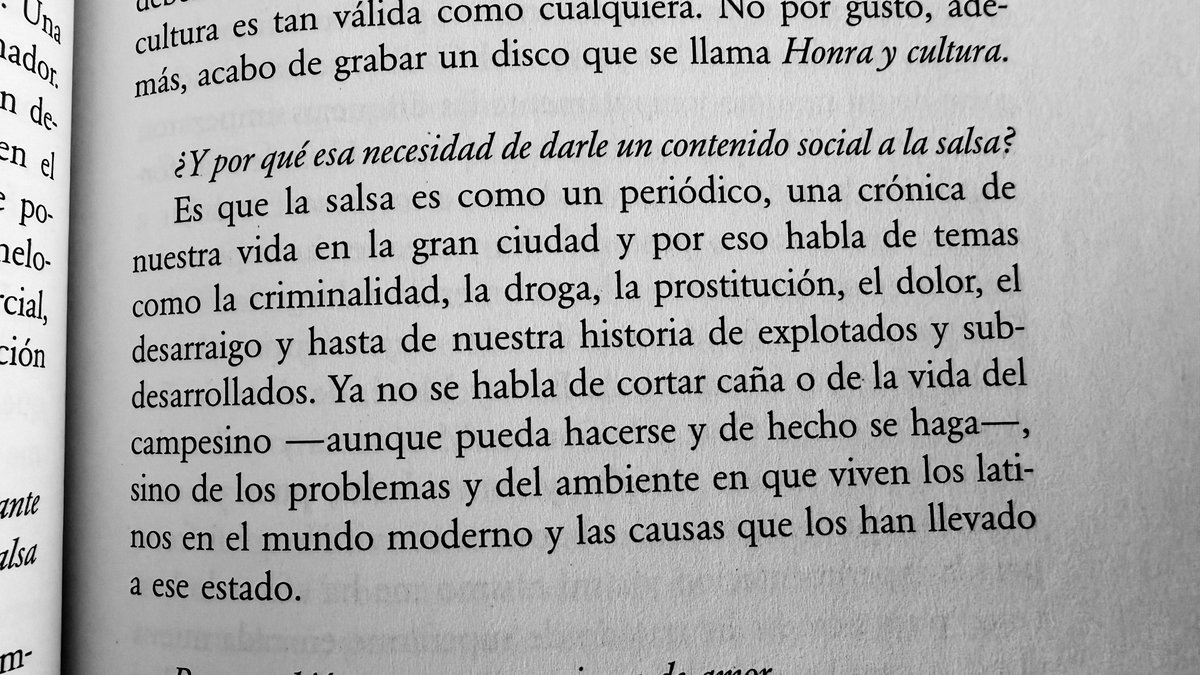 «Los rostros de la Salsa», Leonardo Padura.
Entrevista a Willie Colón (Cancún, 1991)