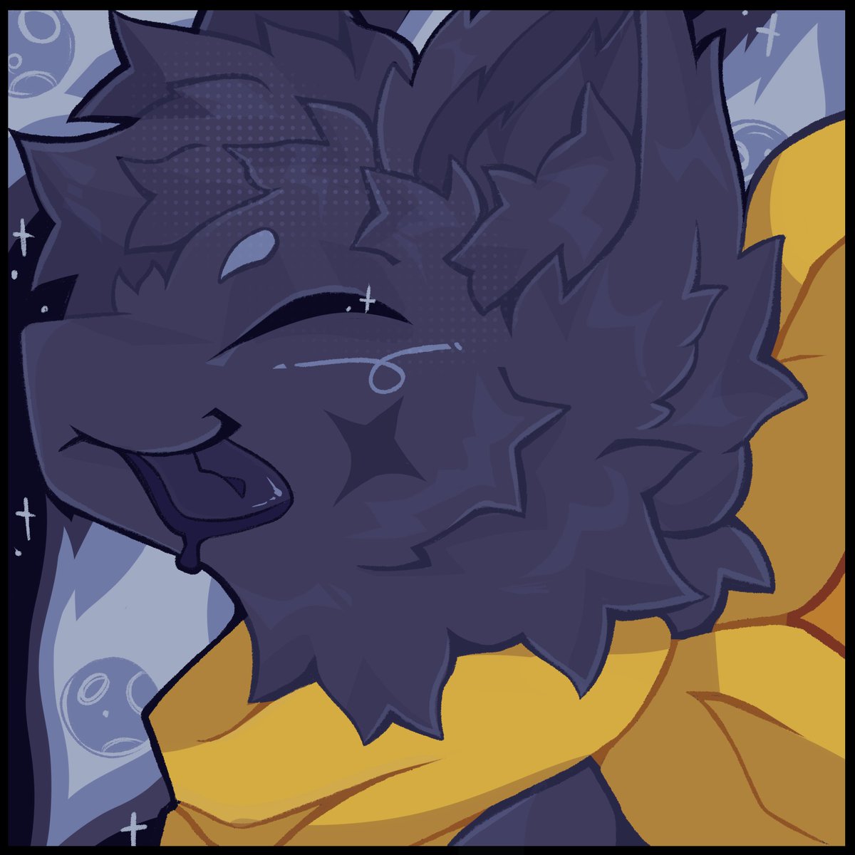 New pfp by Polymartyr I commissioned. LOOK HOW COOL HE ISSSS