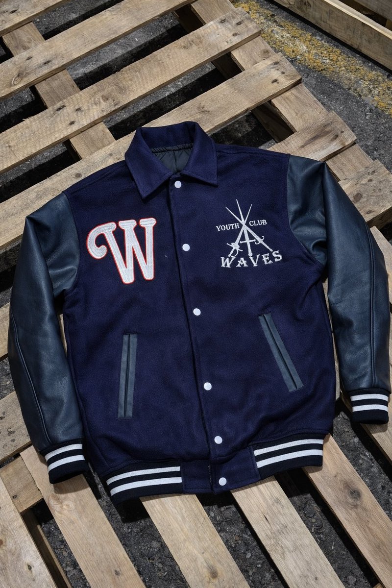 waves_clothing0's tweet photo. Waves26’ varsity jacket🌊🌊 https://t.co/SG0xXrinCA