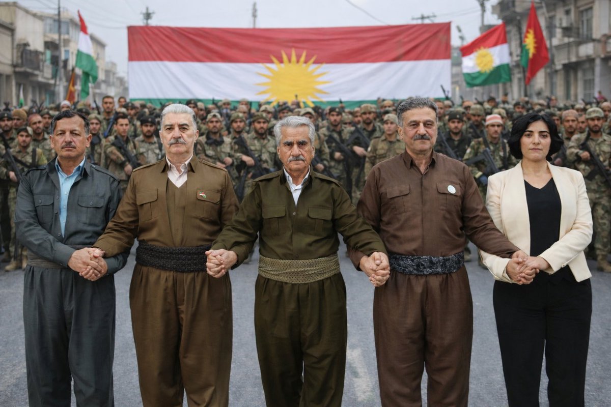 ئێستا هەر ٥ حیزبی کوردستانی هاوپەیمانن و ئێمەش هاوپەیمانیانین ، بژی پێشمەرگە ، بژی گەریلا ، بژی هێزەکانی کوردستان 
#کوردستان