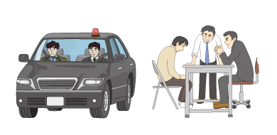 今年最初のアップです。
「働く人たち」にイラスト素材を追加しました。 
「刑事1（警察手帳）」「刑事2（警察手帳）」
「刑事3（覆面パトカー）」「刑事4（取調室）」
freecut.xyz/freecut46/free…