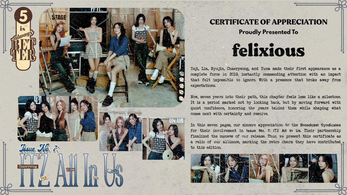 #Felus_Log is processing data... Loaded! Congratulations on wrapping up this project so well, <a href="/ITZYsUNITY/">쌓인 시간의 일곱 번째 여정, 있지! 🎥</a>. Here’s to many more successful collabs in the future 📸