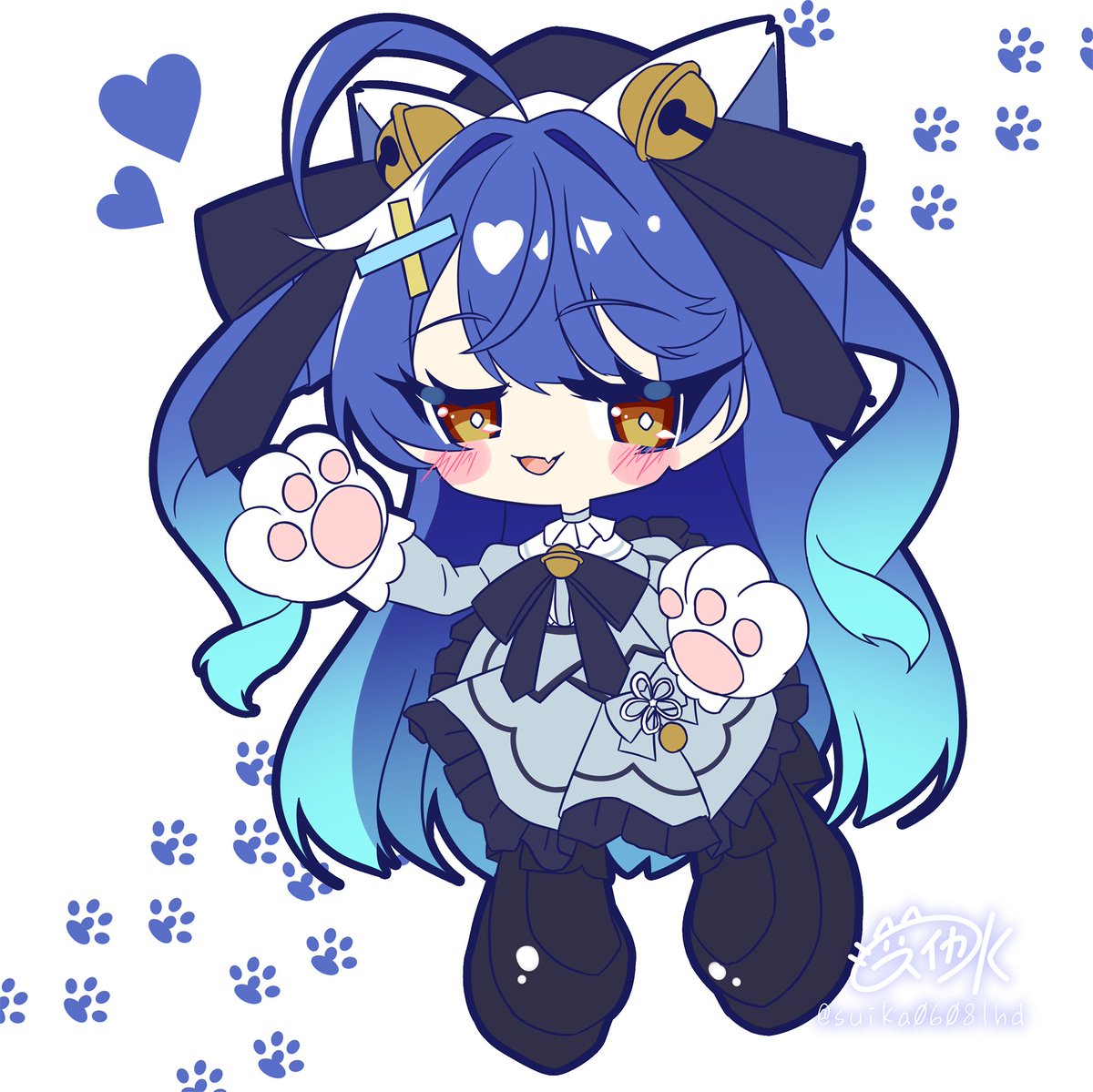 ちこく🎐 #絵こころ #猫の日