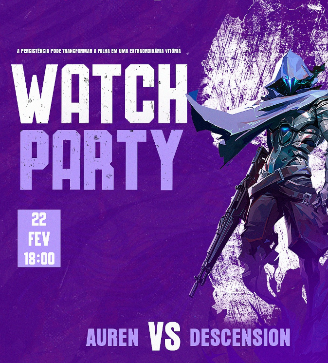 Hoje iniciaremos nossa WP às 18h para jogar contra a VCT Descension pelo <a href="/playbraza/">BRAZA</a> 

TTV: twitch.tv/auren_tv