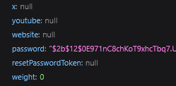 snivydvb's tweet photo. @0xtiago_ love how the website's api gives you your password hash along with your user info in case you'll ever need it ♥️ https://t.co/27KBdb2QKq