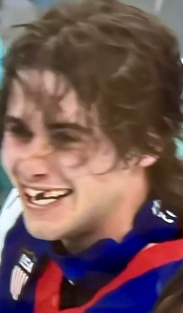 Golden smile from a golden game.