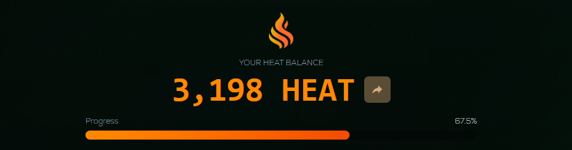 HEAT Reward sitting pretty on my dashboard and ready to be spent on the next raffle on the Steam22 Marketplace

No poker event today at the <a href="/Steam22/">Steam22</a> Discord so the bingo game was substituted for that and participant got rewarded 

Not much but honest work. thank you <a href="/BlizThaGod/">Bliz🩸</a>