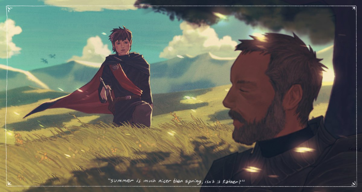 scaredseeweed's tweet image. #AKOTSK 
“Summer is much nicer than spring,
isn’t it father?”
