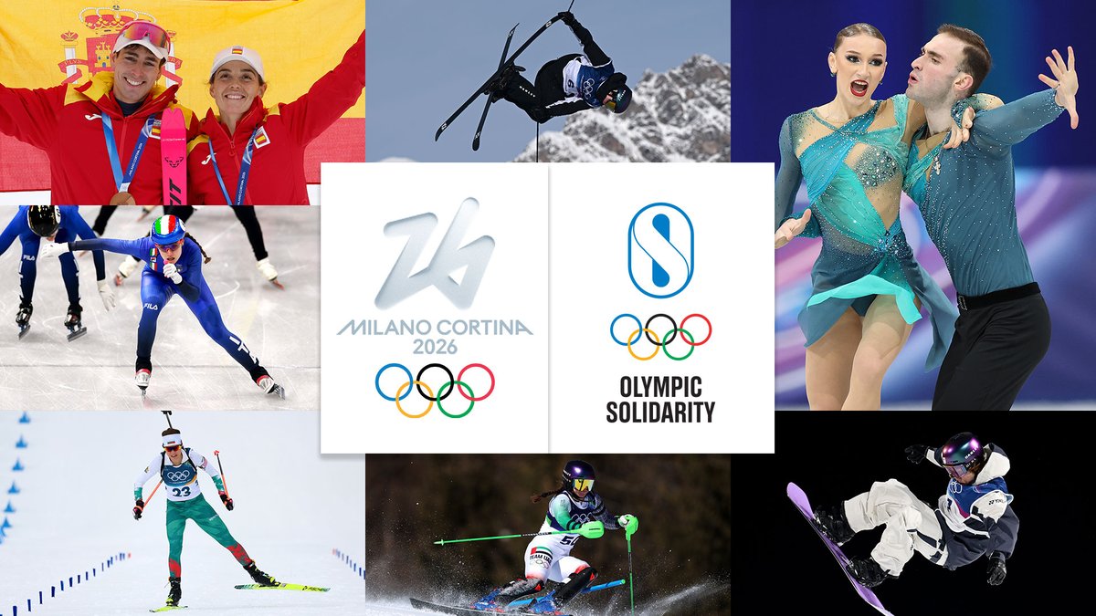 iocmedia's tweet photo. 🏅 Olympic Solidarity is transforming dreams into medals at #MilanoCortina2026!

249 athletes from 74 NOCs reached the Games thanks to IOC support - breaking barriers, unlocking performance, and making history on the world stage. 🌍✨

🔗 https://t.co/FR77CvEdk9 https://t.co/SiweKRrLRL