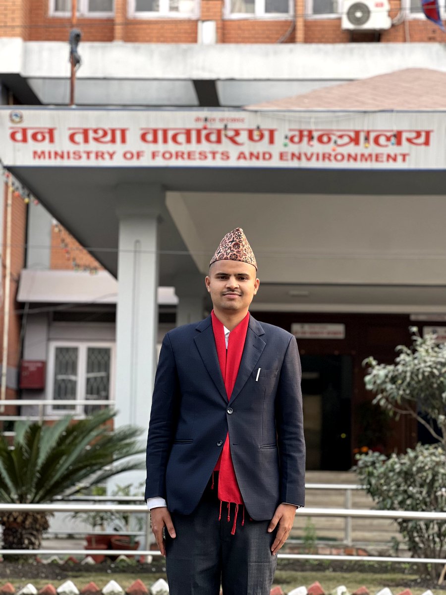 NationloverA's tweet photo. कर्णालीको माटोबाट उठेको एक युवा,आज वन तथा वातावरण मन्त्रालयको आँगनमा।
यो केवल ��द होइन,पुस्ताको प्रतिनिधित्व हो।
जिम्मेवारी,इमानदारी र परिणाम-यही मेरो प्रतिबद्धता।
#MinistryOfForestsAndEnvironment #Mofe 
#fypシ゚viralシfypシ゚ #highlights 
#youthandgovernment https://t.co/HJe38zhJEu