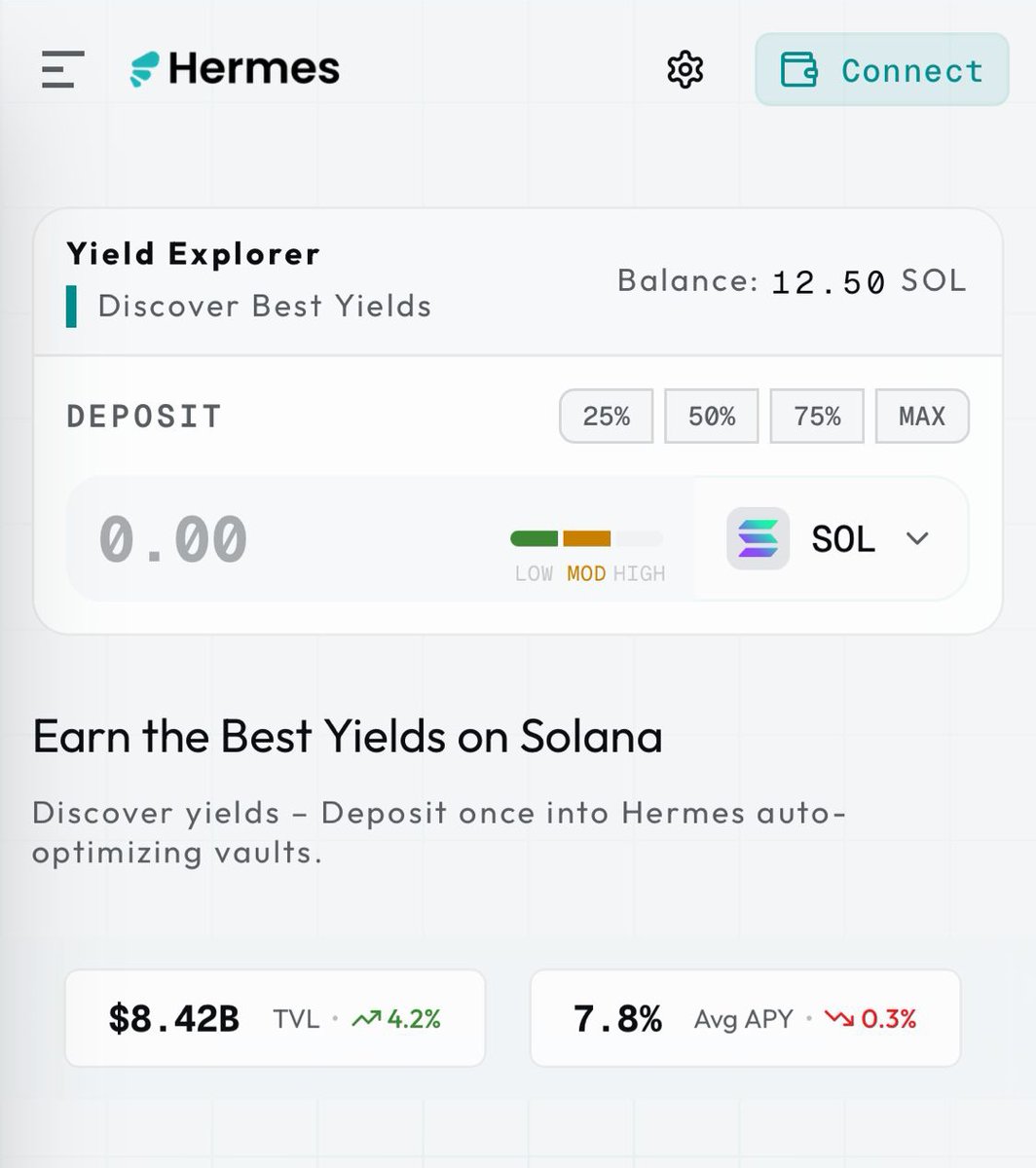 alpharobinsol's tweet photo. I just vibe coded an entire startup! 

I got bored & tired of always searching for the best platforms to earn Net APYs from, too many protocols on Solana and hours of research just to earn from my money. 

All you have to do is enter an amount in SOL or USDC and Hermes fetches you the best protocol, it NET APY with advanced risk-scoring. 

Waitlist will be Live tomorrow, follow @Hermes_agg for more. 

If you're an Engineer rooted in DeFi on @solana, I'd love to have you on the team.