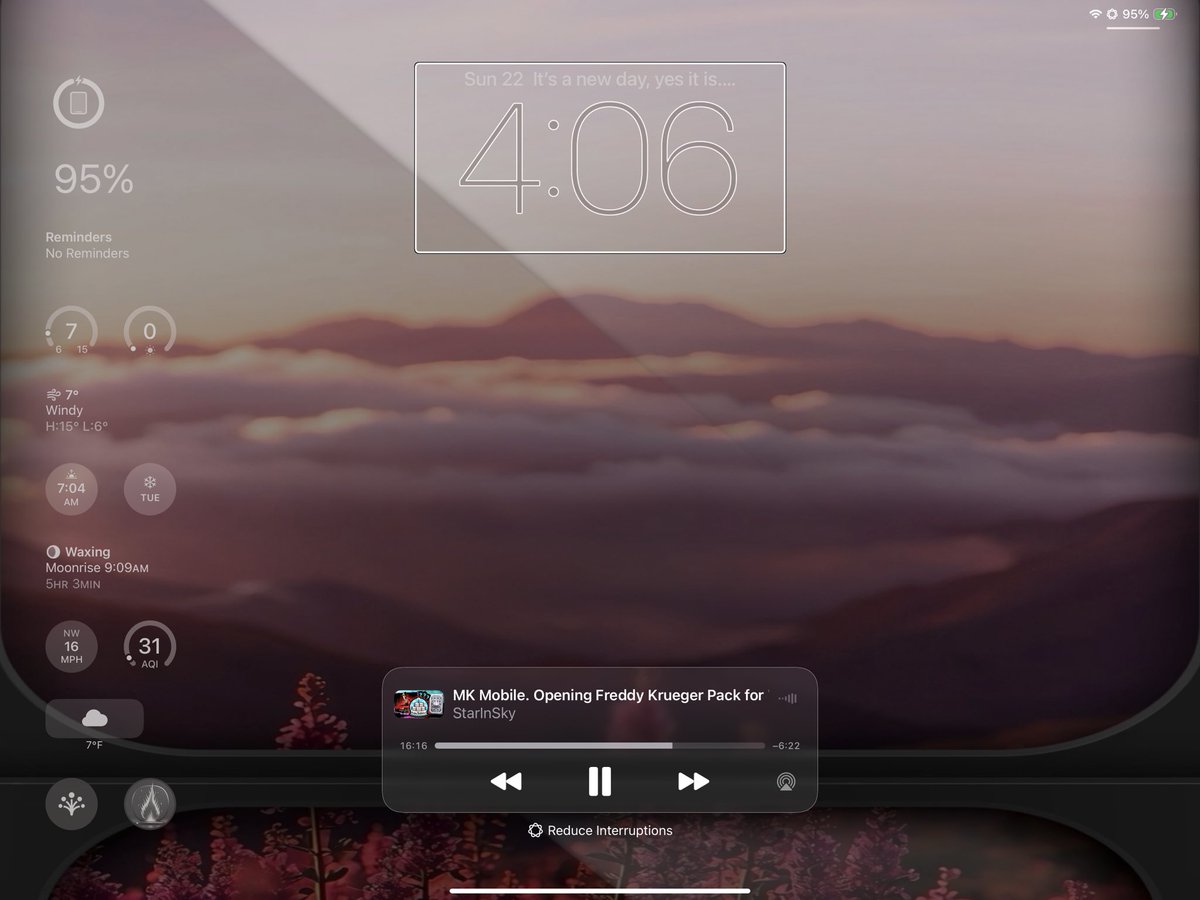 Subzero9020b3o's tweet photo. #showlive themes @UtdAll @TeboulDavid1 walls @sfondi_ispazio widgets @ElijahCreative @apple @Zooropalg any text app, @DarkNoiseApp @WaterMinder_app
@grok rate this calming setup. https://t.co/Dw1mL6uDVc