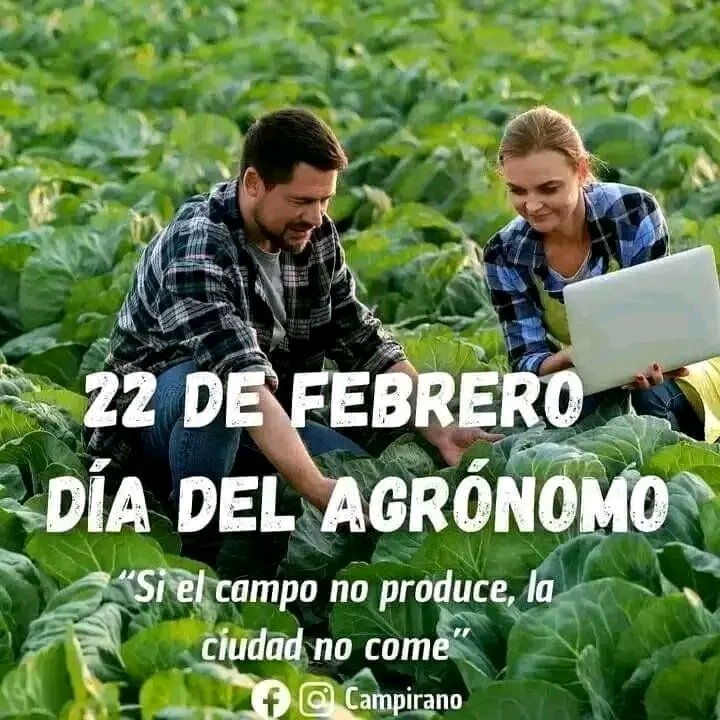 Felicidades a quienes, con ciencia y amor por la tierra, garantizan el futuro agrícola de nuestra patria. Los trabajadores agrónomos son guardianes de la soberanía alimentaria, sembradores de esperanza y arquitectos del desarrollo sostenible. #PorCiroRedondoTodo #CiegodeAvila