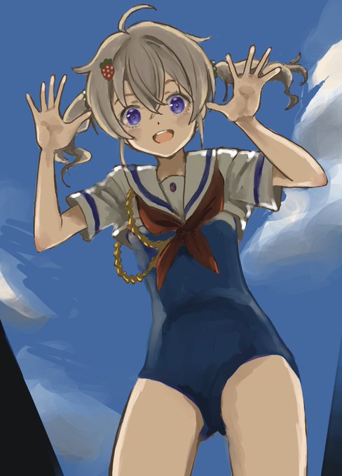 #長澤君江生誕祭2026 #はいふり 
遅ればせながら誕生日絵。救難訓練の一コマ。 