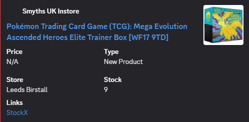 Pokemon UK PBST - Restock Alerts & News tweet media