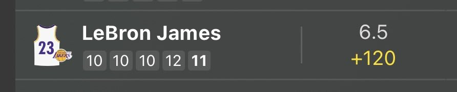 beanstockbets's tweet photo. LBJ over 6.5 assists 👀

Worth a punt at these odds!

https://t.co/SqyQ5kVuDA https://t.co/J2SfFhTG0C