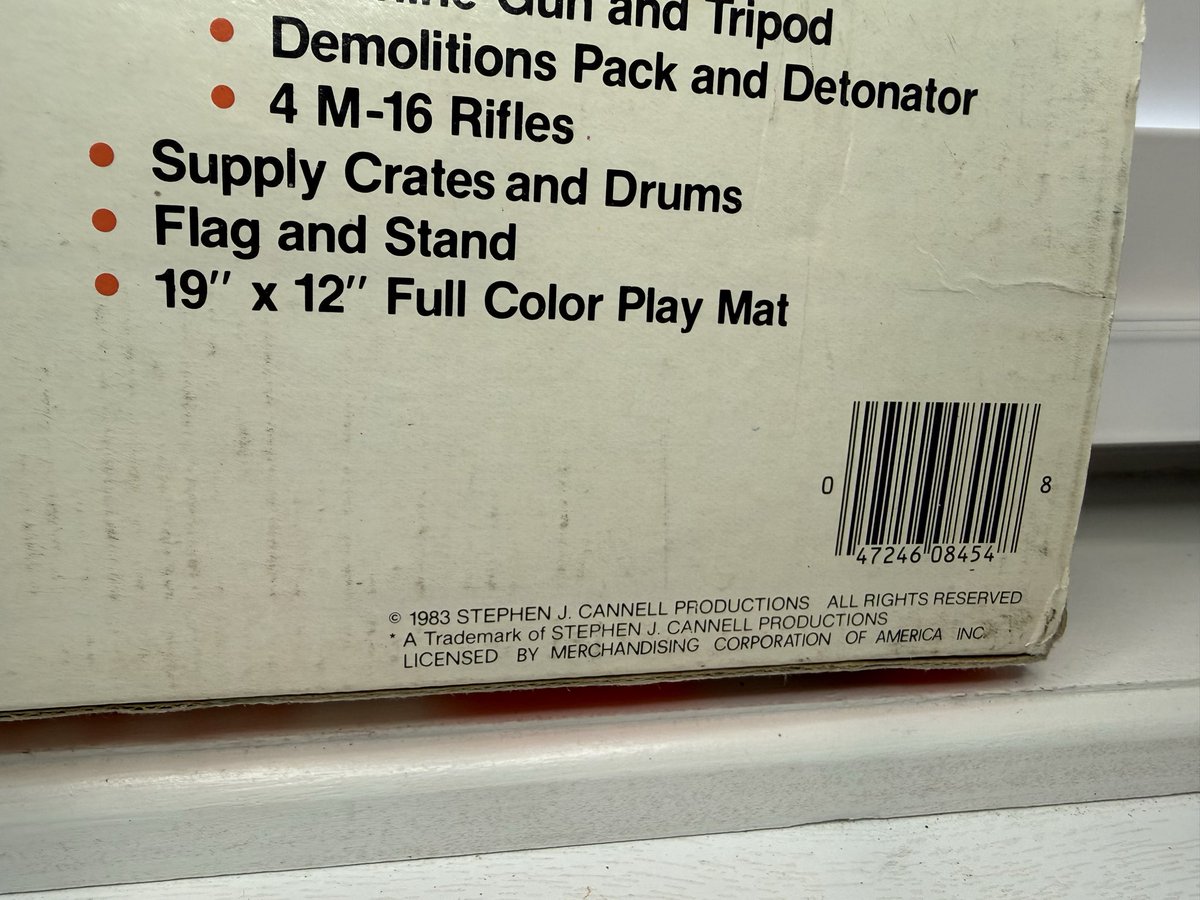 My latest pickup! 1983 A-TEAM COMBAT HQ SET from Galoob! Never played with but the tape had broken on the box. #80stoys 
<a href="/vintagetoyrush/">𝐕𝐢𝐧𝐭𝐚𝐠e𝐓𝐨𝐲𝙍𝙪𝙨𝙝</a> <a href="/toys_retro/">Retro Toys and Cartoons</a>