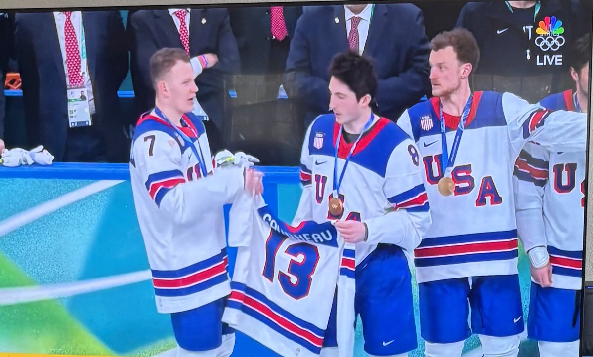 There it is. Number 13, the late great American Johnny Gaudreau.