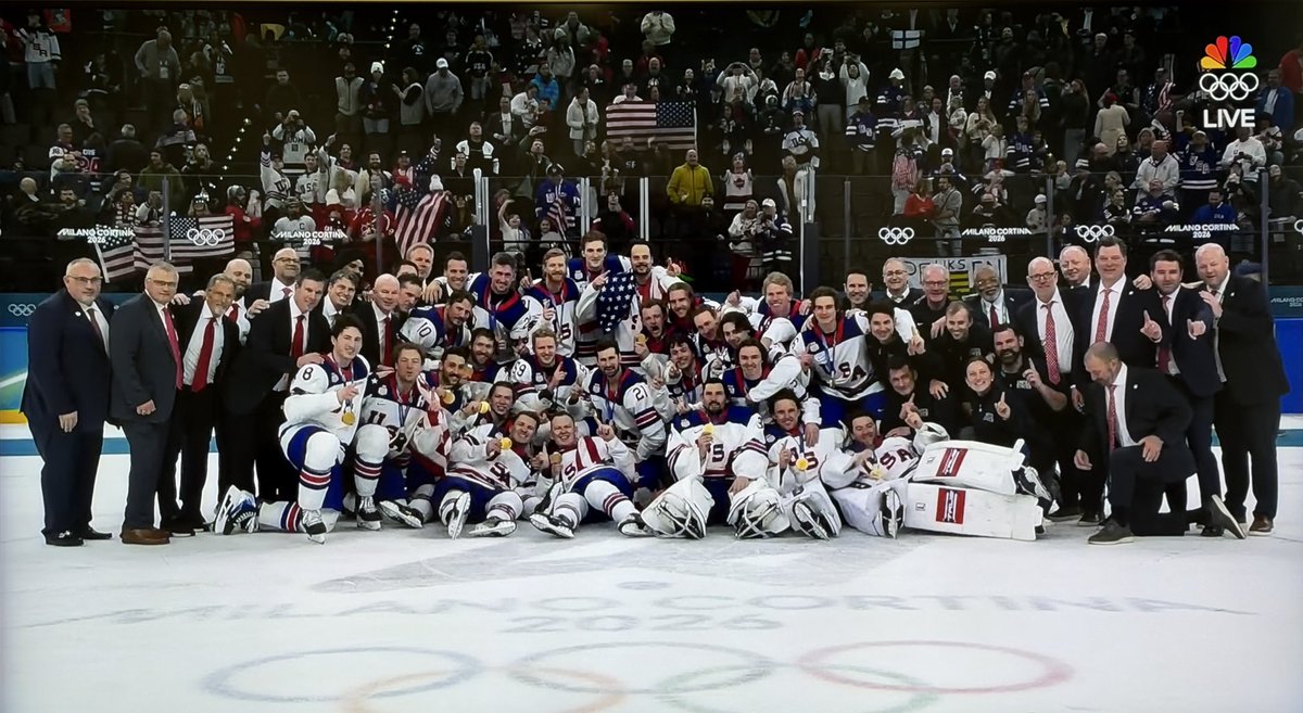 The next generation of great American Hockey Players were just sparked tonight. Millions watching this moment and it will serve as a testament to the incredible fortitude, hard work, discipline and unwavering conviction to win! 🥇 America needs these moments and how special to