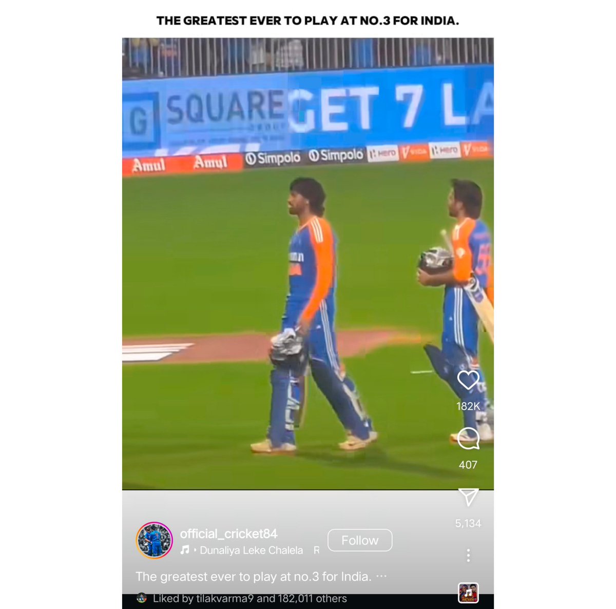 ZisHan_22's tweet photo. Greatest No.3 batter.
#INDvsSA #T20WorldCup https://t.co/QW62U7DRdI