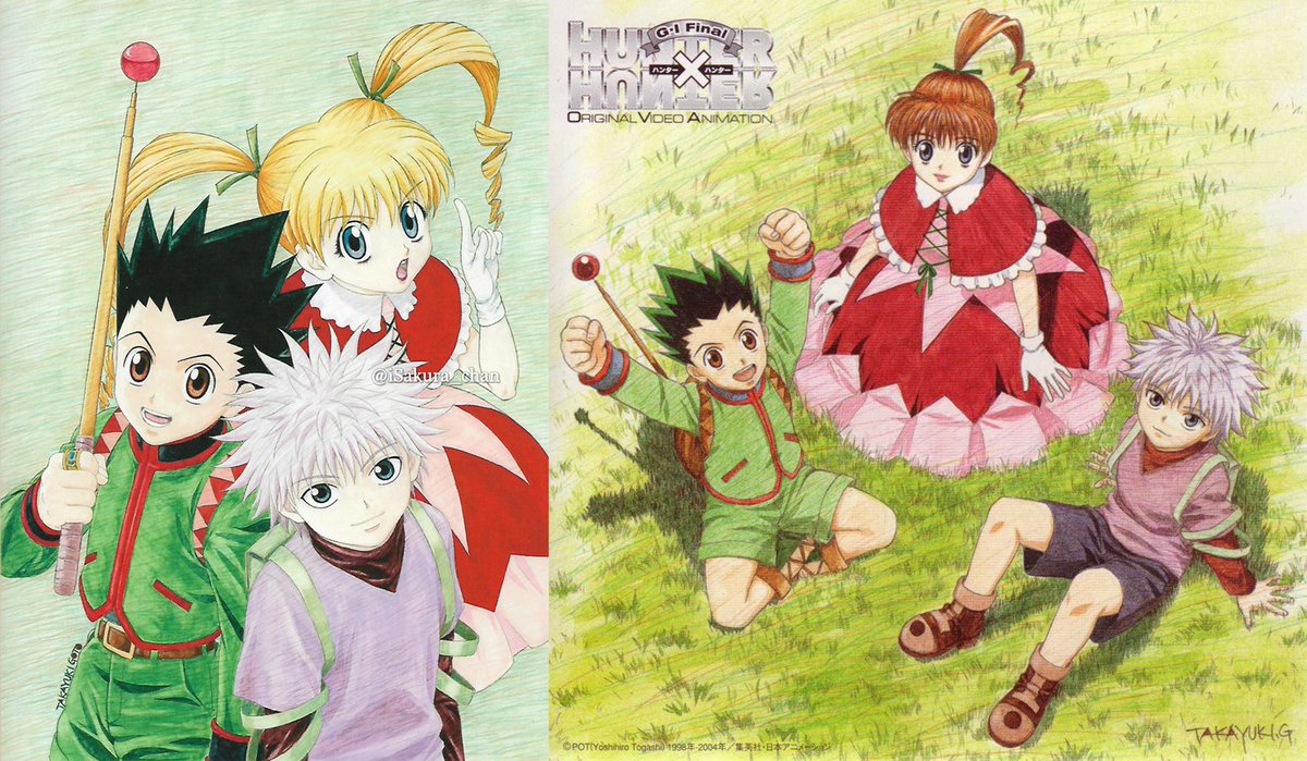 HUNTER×HUNTER / ゴン、キルア、ビスケ Illustrated by: Takayuki Goto