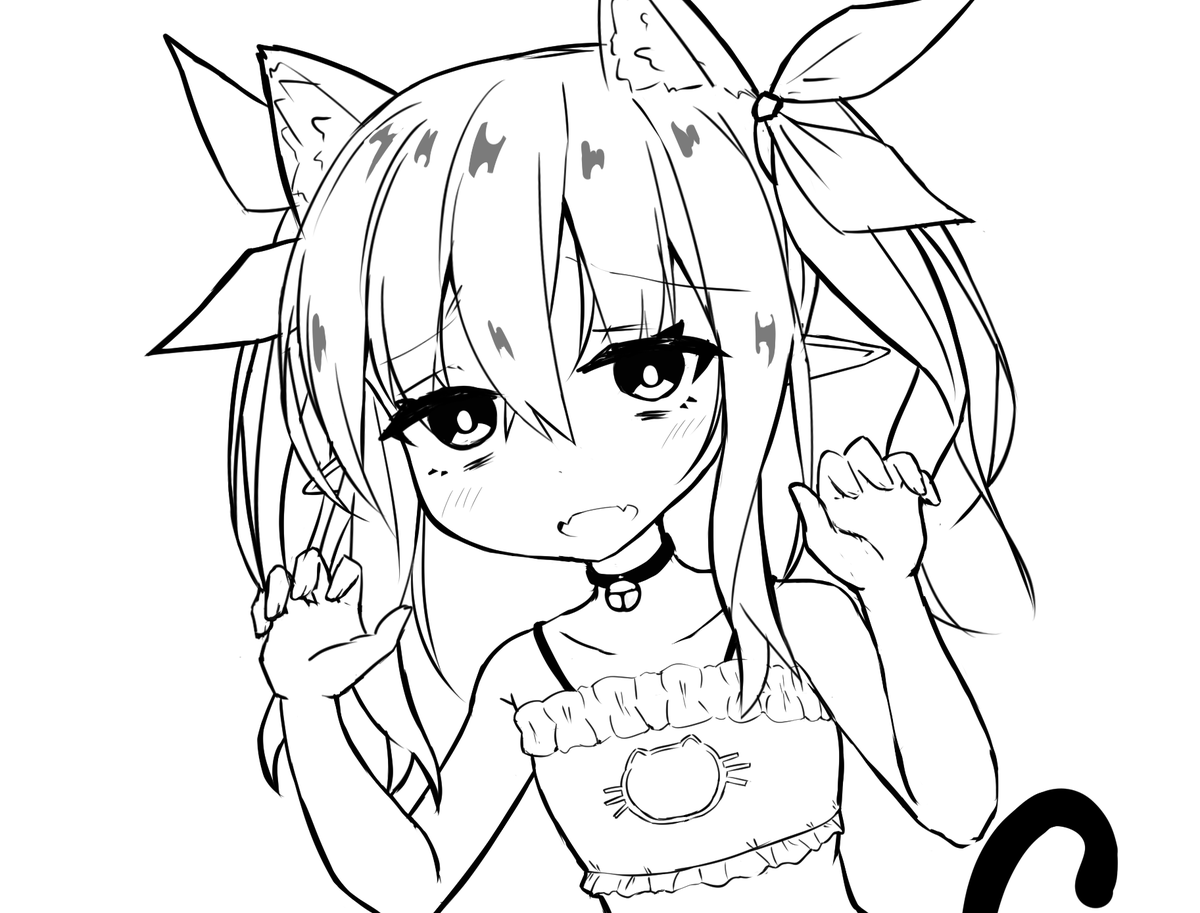 とりあえず猫の日だったらしいので猫ぷめちゃんを描きました! 