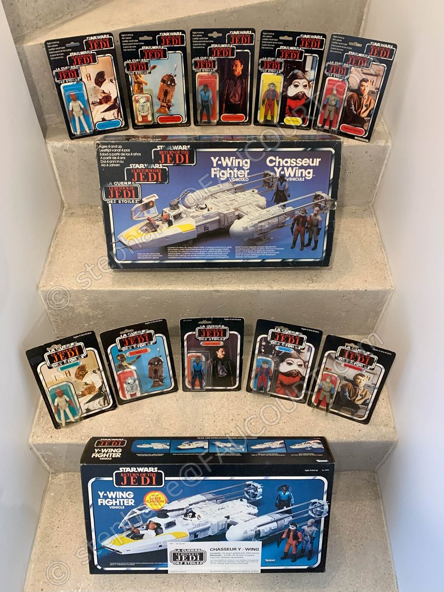 meccano2trilogo's tweet photo. MECCANO TRILOGO Y-WINGs ๐ with figures matching the box art ๐ผ๏ธ the only picture in which the Trilogo Madine isnโt the rarest piece ๐คฉ๐ฑ Meccano #Meccanostarwars #trilogo #nostalgia #palitoy #generalmadine #obiwankenobi https://t.co/p2HxXZboyv