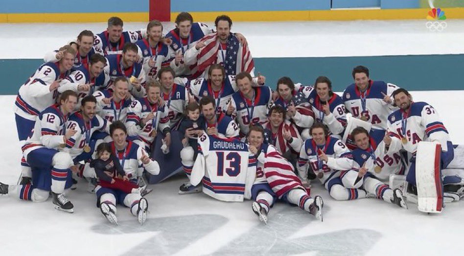 Bringing the Gaudreau’s kids onto the ice with his jersey for the gold medal photo got me man. 🥹