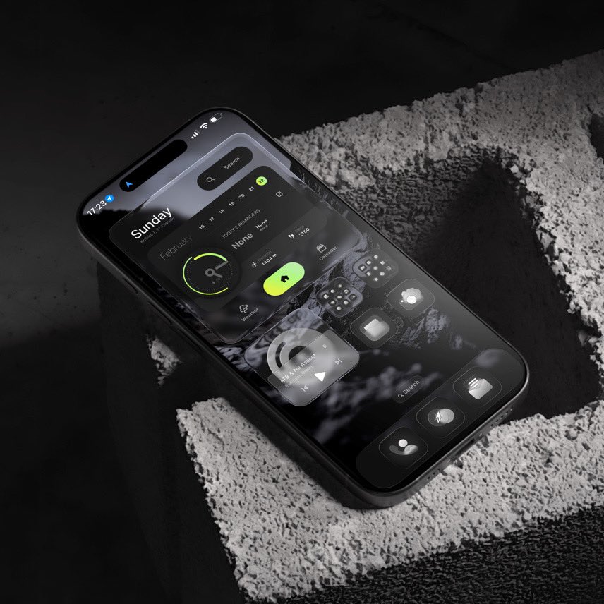 21MaRcO12's tweet image. iOS homescreen setup 

Used:
Top Widget: Wicard iOS widget for widgy
Bottom Widget: Liquiglass iOS widget fir widgy
Icons: Blacier icons pack
Widgy app

Download links on widget and icon pack in my BIO

#widgy #ios #widget #ioshomescreen #customization