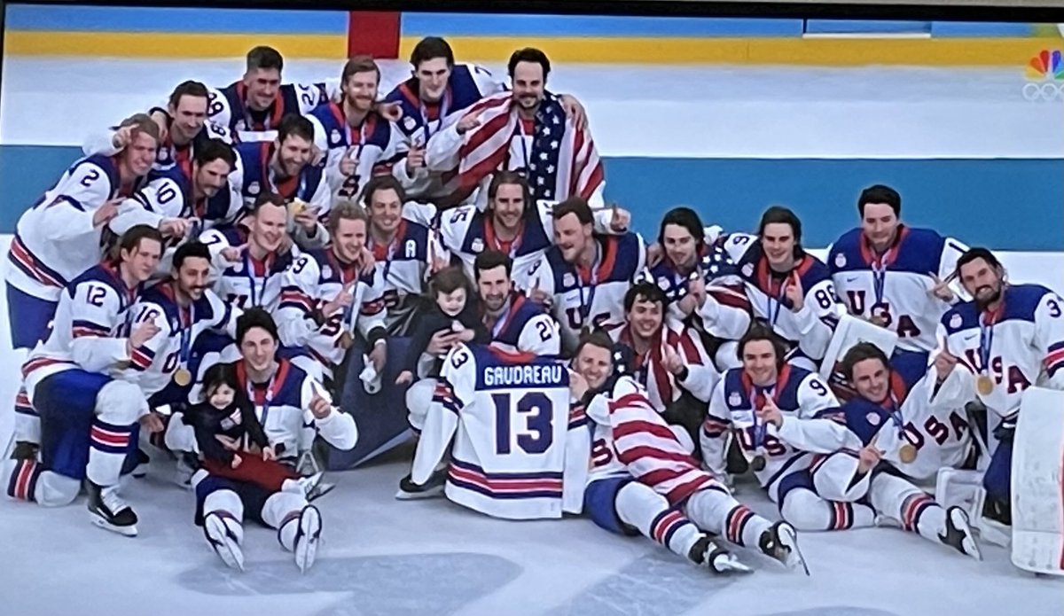 SBocephus7's tweet photo. Congratulations Men!
America Proud! 
🇺🇸🇺🇸🇺🇸🇺🇸🇺🇸🏒🏒🏒 https://t.co/TkA9khOWkS