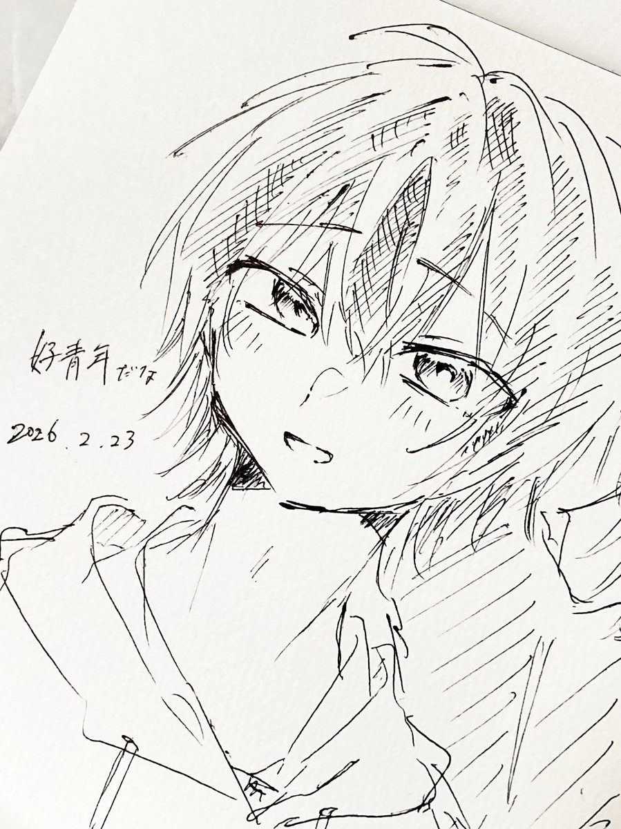 siromitama__'s tweet photo. #イラスト #アナログ絵 
久しぶりに描いた
ちょっと上手くなった気がする https://t.co/QdqeYQEuxz