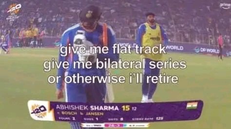 Abhishek Sharma ☠️🤣🤣
#INDvsSA