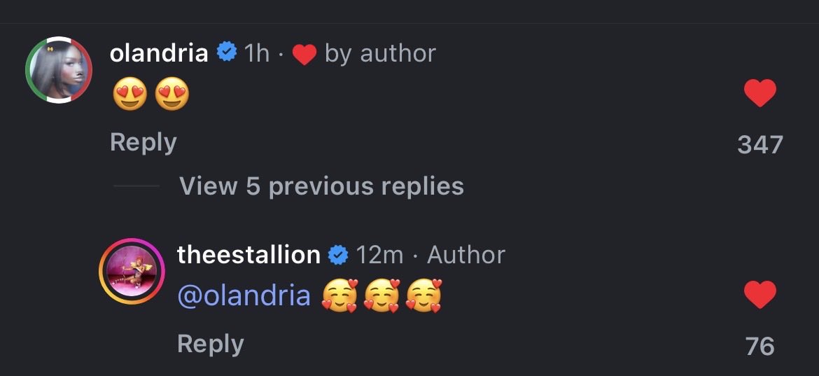 Megan thee Stallion replies to Olandria’s comment under her latest post promoting the Olympic Winter Games in Milan!