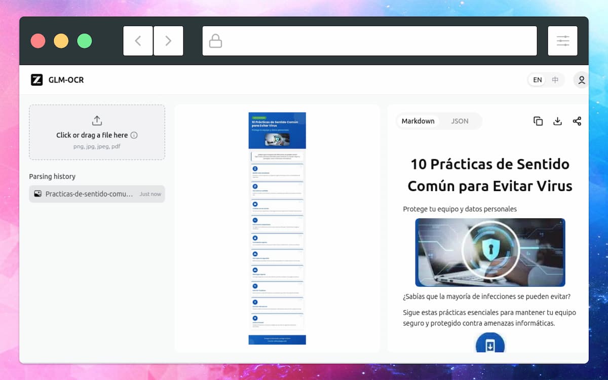 softapps's tweet image. ¿Texto atrapado en una #imagen o un PDF escaneado? 🧾

Con OCR Z AI lo extraes online y gratis en segundos.

Acepta PNG/JPG/JPEG y PDF, y exporta a #Markdown o JSON.

➡️softandapps.info/2026/02/22/ocr…