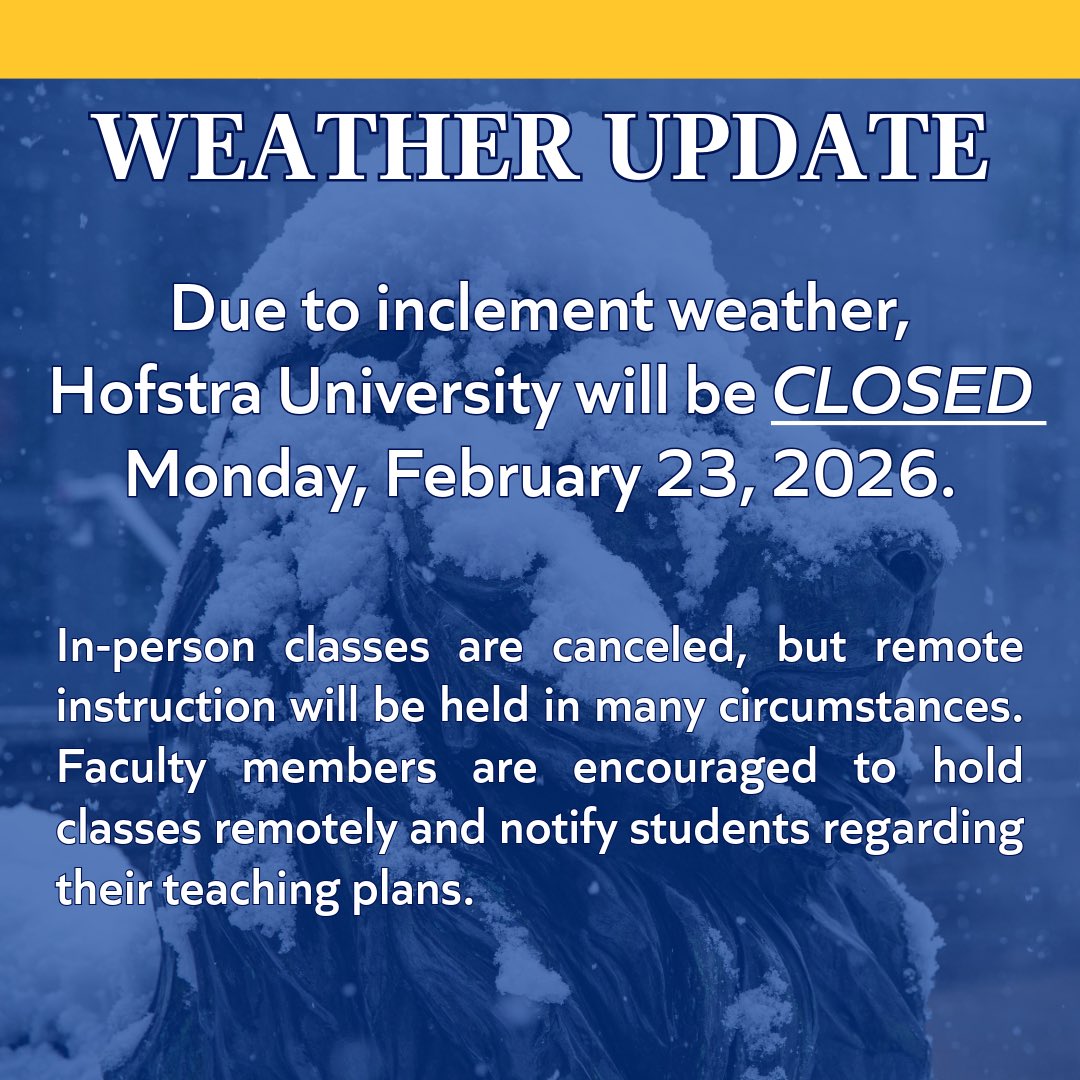 Hofstra University tweet media