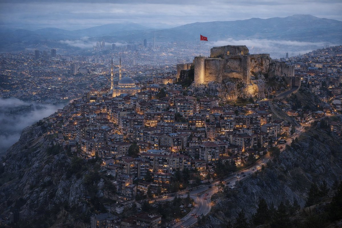 Ovaya taşınamasaydı Elazığ şehri tahmini görüntüsü (Harput).