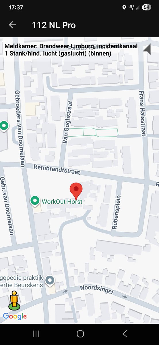 Gaslucht waargenomen in woning