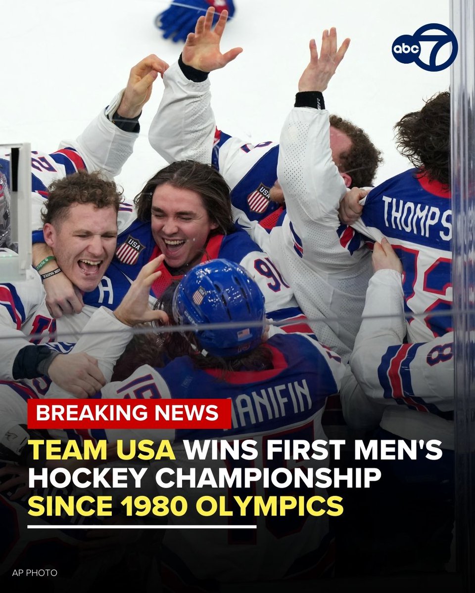 Breaking News: No miracle needed. The United States is on top of the hockey world for the first time in nearly a half-century.

The U.S. beat Canada 2-1 in overtime to win its first men's hockey championship at the Olympics since 1980! Congratulations!

Story here: