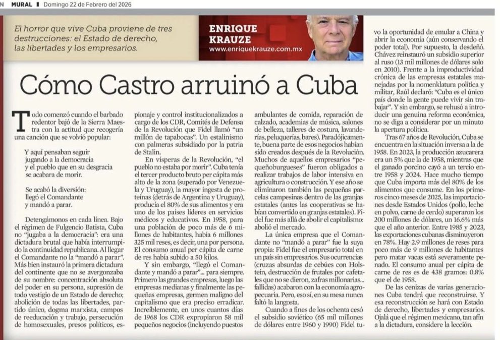 El horror que vive Cuba lo provocó el régimen de Castro. Ojalá el gobierno mexicano apoyara al pueblo oprimido, no a la tiranía opresora