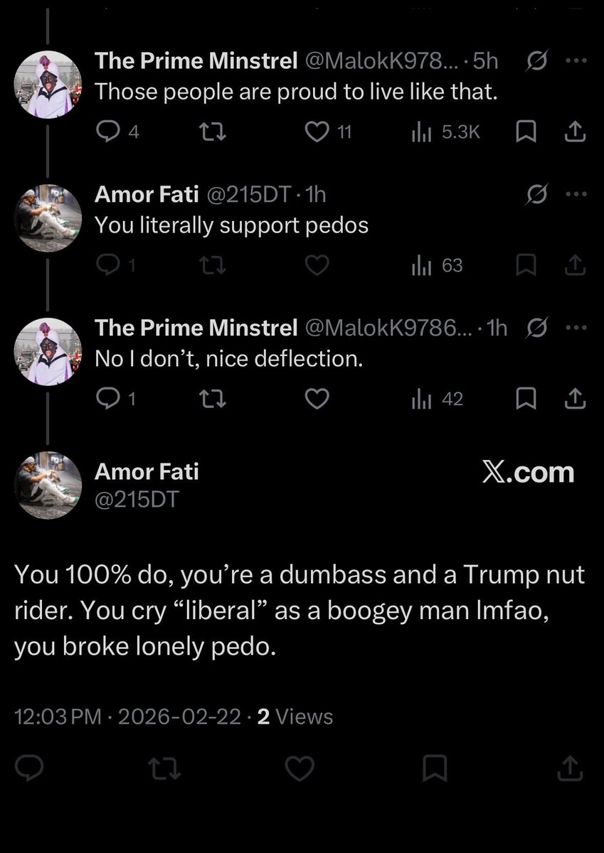 These losers literally have one demonstrably ridiculous argument then block.
