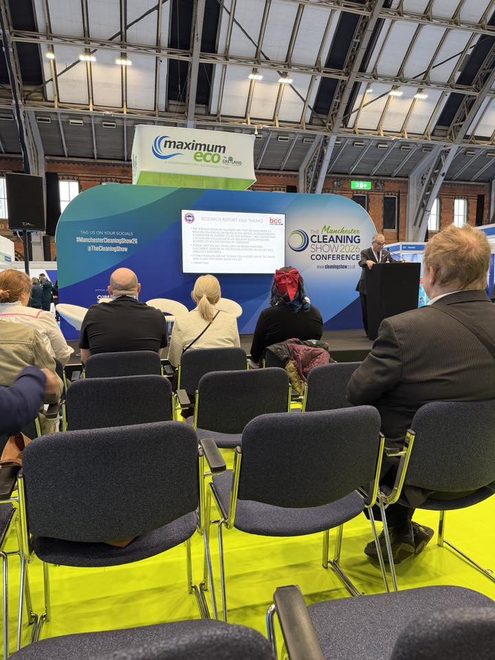 NAWBW_UK's tweet photo. Daniel and Marius are proudly representing the bin cleaning industry today at the Manchester Cleaning Show at Manchester Central Exhibit Hall!
If you’re attending, we’d love to see you — come and visit us at the British Cleaning Council stand and say hello. https://t.co/0zUlu4WSTo