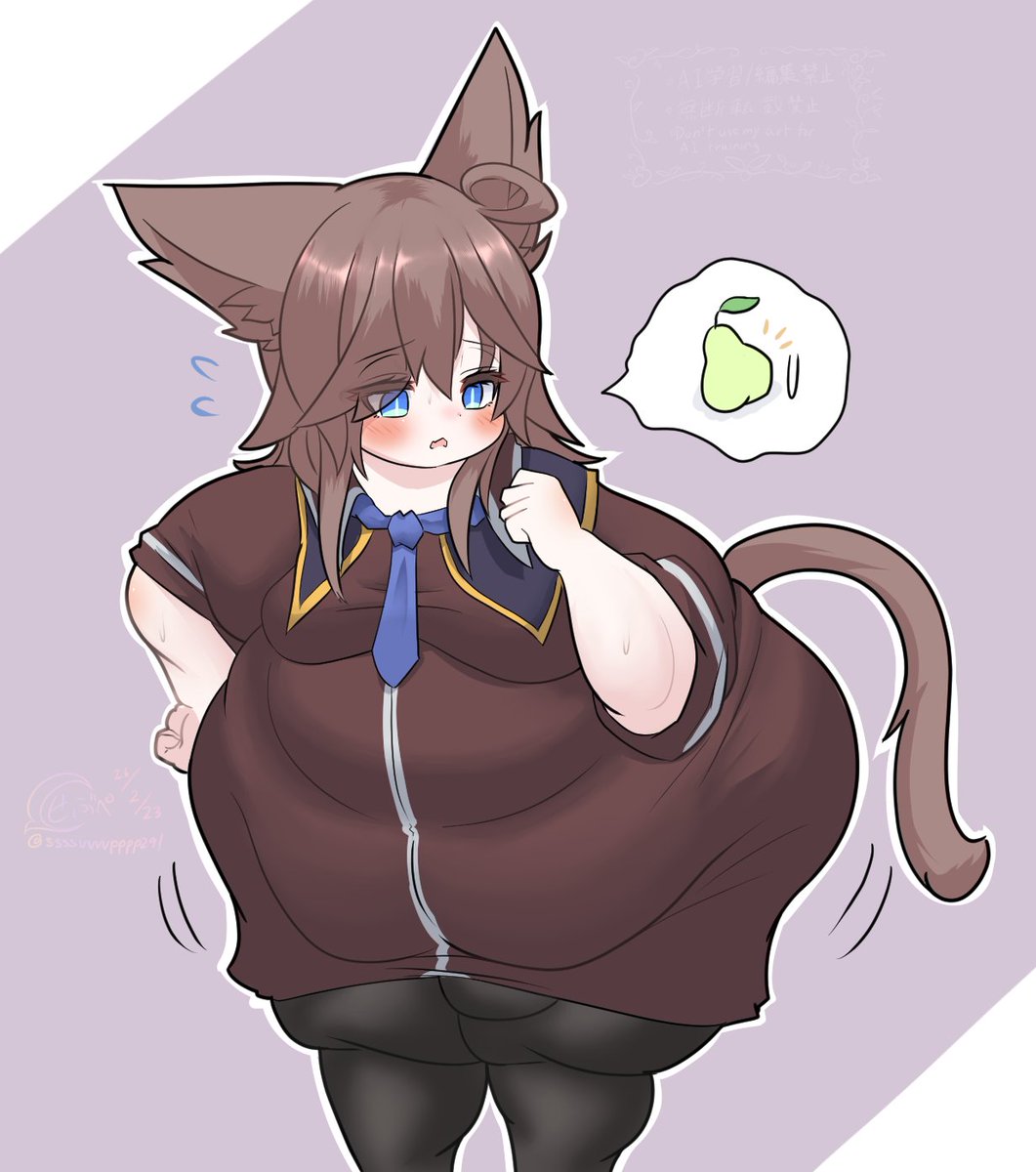 ねこの日延長戦…!
痩せたけど肉が落とし切れてない猫魔導士くん 